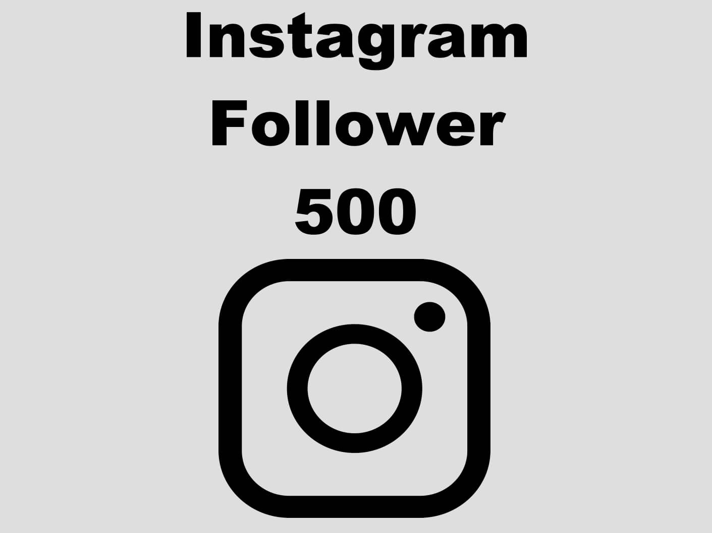 Instagram Follower kaufen 500 Follower -  Per PayPal und AmEx
